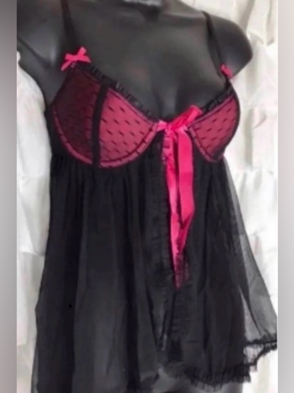 Vintage VICTORIAS SECRET Sexy Little Things Black Label Size:34B Lingerie